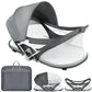 Vomeast Baby Travel Bassinet, Portable Baby Bed, Grey